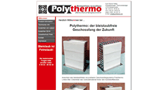 Desktop Screenshot of polythermo.de