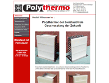 Tablet Screenshot of polythermo.de